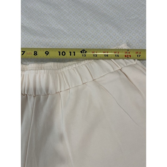 Pact Womens XL Sweatpants Organic Cotton Tapered Leg Pockets Cream NWOT - Picture 4 of 6